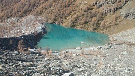 Lago Blu, Ayas Valley