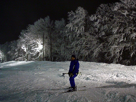 Night skiing in Gressoney-Saint-Jean