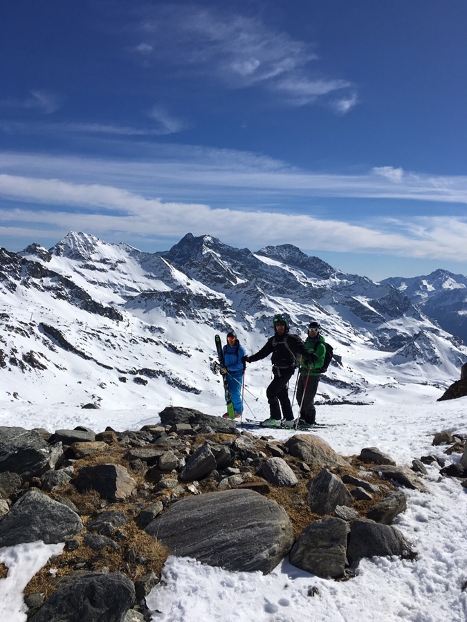 Alagna med bergsguide