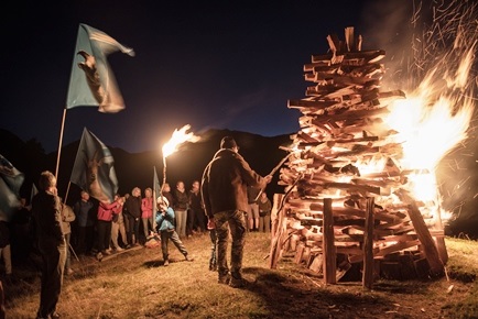 Bonfires across the Alps to acknowledge climate change