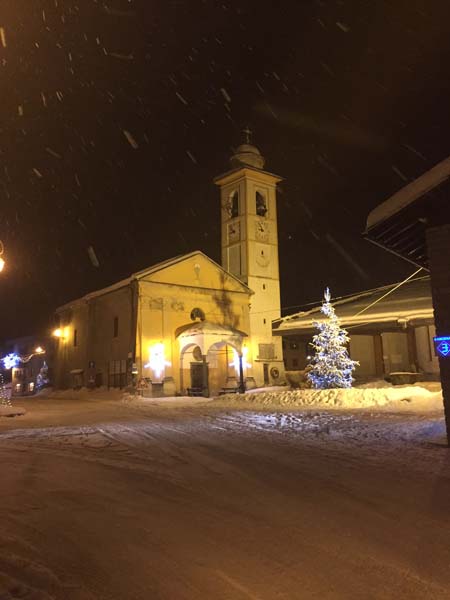 The main square in Champoluc