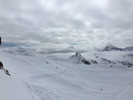 Off piste in Monterosa ski system