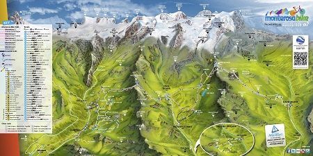 Monterosa trek map