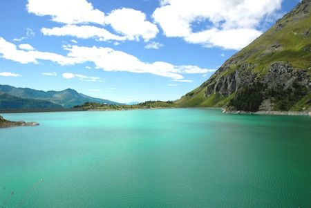 Cervinia Lake dam Goillet