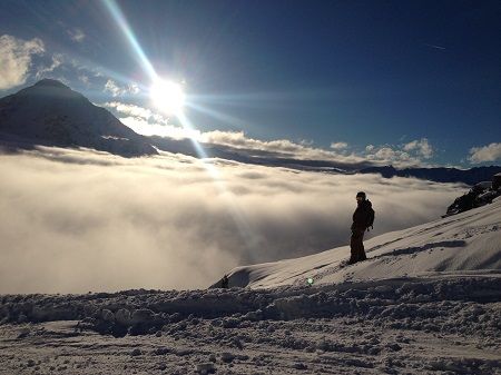 On the slope in Champoluc