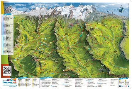 Monterosa trek map