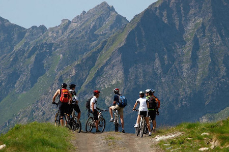 Corporate tours Biking in Monterosa