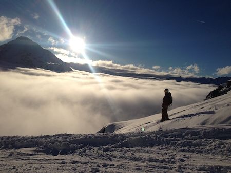  On the slopes of Monterosa