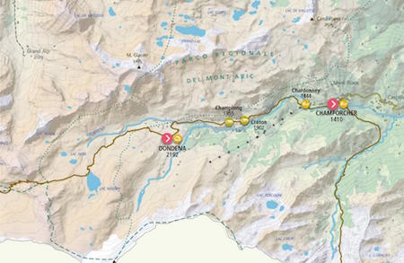 Map12 Rifugio Dondena – Champorcher title=