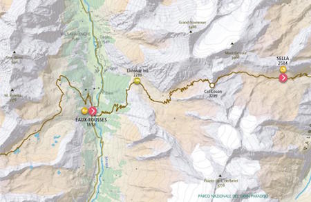 Map8 Eaux-Rousses - Rifugio Vittorio Sella